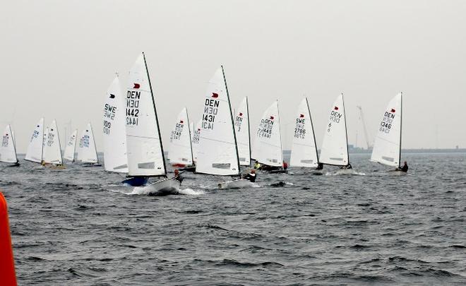 The OK Dinghy fleet in Hellerup is one of the biggest in the world ©  Robert Deaves